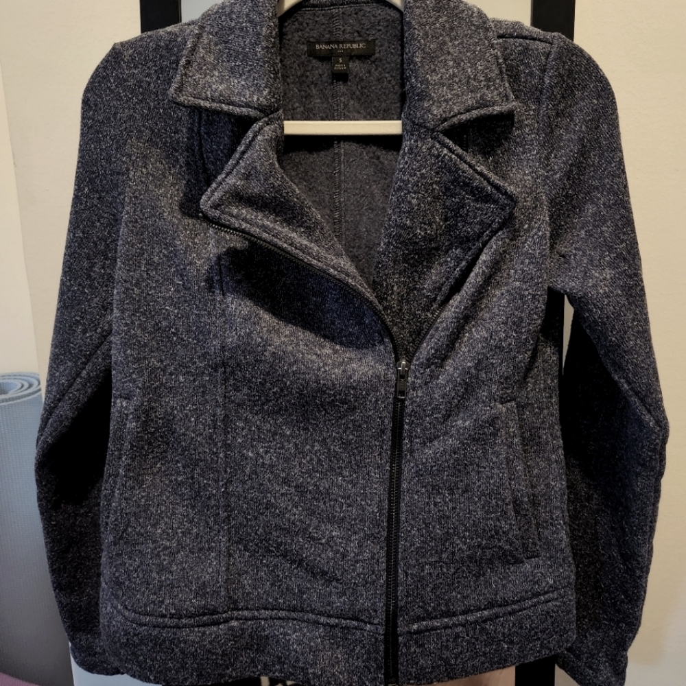 Banana Republic Knit Zippered Blazer